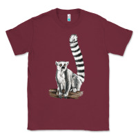 Burgundy Ringtail Cat Classic Tee - LillyAllenDesigns