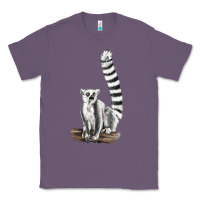 Lavender Ringtail Cat Classic Tee - LillyAllenDesigns