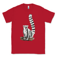 Red Ringtail Cat Classic Tee - LillyAllenDesigns