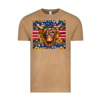 Vintage Camel 4th of july longhaired cow tumbler Vintage Tee - Jasminsmagicworld