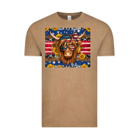 Vintage Coffee 4th of july longhaired cow tumbler Vintage Tee - Jasminsmagicworld