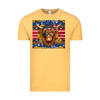 Vintage Mustard 4th of july longhaired cow tumbler Vintage Tee - Jasminsmagicworld