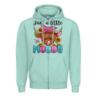 Just A Little Moody Zipper Hoodie | Teevron