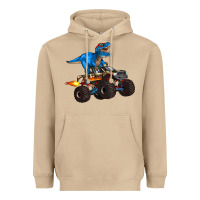 Mushroom monster truck and  t rex dinosaur Heavyweight Hoodie - Artiststas