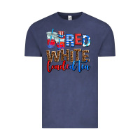 Vintage Denim Red white loaded tea Vintage Tee - AdoDesignShop