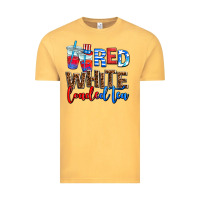 Vintage Mustard Red white loaded tea Vintage Tee - AdoDesignShop