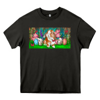 Asphalt Spring Easter Bunny Heavy Core Tee - RanaPortraitStore