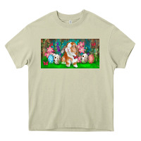 Mossy Spring Easter Bunny Heavy Core Tee - RanaPortraitStore