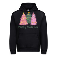 Black merry christmas trees Urban Hoodie - CowGirlArtShop