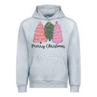 Heather Grey merry christmas trees Urban Hoodie - CowGirlArtShop