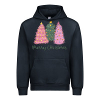 Navy merry christmas trees Urban Hoodie - CowGirlArtShop