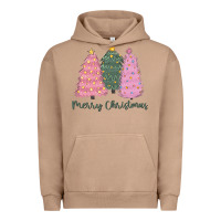 Pigment Burro merry christmas trees Urban Hoodie - CowGirlArtShop