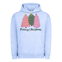 Pigment Grape Ice merry christmas trees Urban Hoodie - CowGirlArtShop