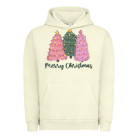 Pigment Pistachio merry christmas trees Urban Hoodie - CowGirlArtShop