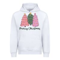 White merry christmas trees Urban Hoodie - CowGirlArtShop