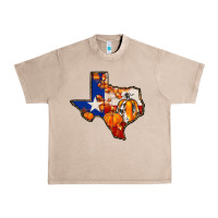French Oak texas map fall Urban Heavy Tee - JahusDesignShop