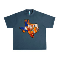 Midnight Navy texas map fall Urban Heavy Tee - JahusDesignShop