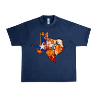 Navy texas map fall Urban Heavy Tee - JahusDesignShop