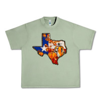 Oil Green texas map fall Urban Heavy Tee - JahusDesignShop