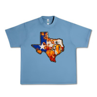 Pebble Blue texas map fall Urban Heavy Tee - JahusDesignShop