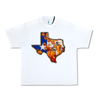 White texas map fall Urban Heavy Tee - JahusDesignShop
