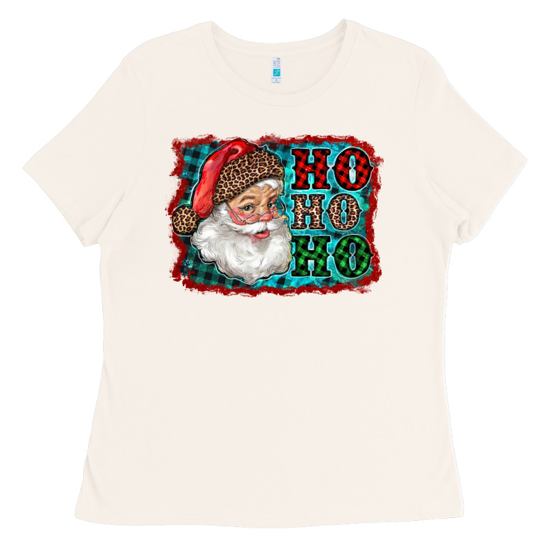 Santa Ho Ho Ho Ladies Tee by RanaPortraitStore | Teevron