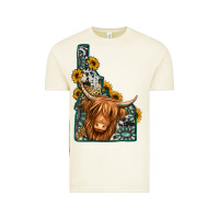 Vintage Arctic idaho map long haired cow Vintage Tee - Jasminsmagicworld
