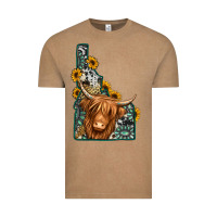 Vintage Coffee idaho map long haired cow Vintage Tee - Jasminsmagicworld