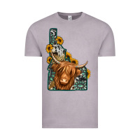 Vintage Zinc idaho map long haired cow Vintage Tee - Jasminsmagicworld