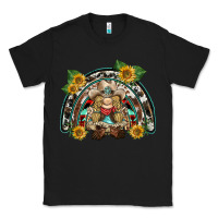 Black western gnome sunflowers rainbow Classic Tee - BarkalooDesign