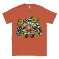 Copper western gnome sunflowers rainbow Classic Tee - BarkalooDesign