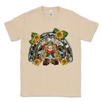 Mushroom western gnome sunflowers rainbow Classic Tee - BarkalooDesign