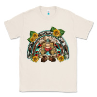 Natural western gnome sunflowers rainbow Classic Tee - BarkalooDesign