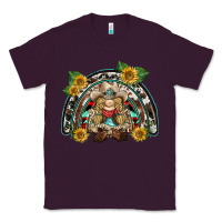 Plum western gnome sunflowers rainbow Classic Tee - BarkalooDesign