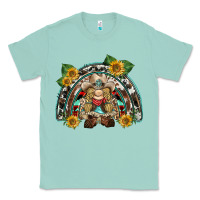 Seafoam western gnome sunflowers rainbow Classic Tee - BarkalooDesign
