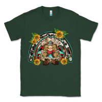 Sports Green western gnome sunflowers rainbow Classic Tee - BarkalooDesign