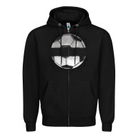 Black custom soccer Zipper Hoodie - MaliasSmallBusiness