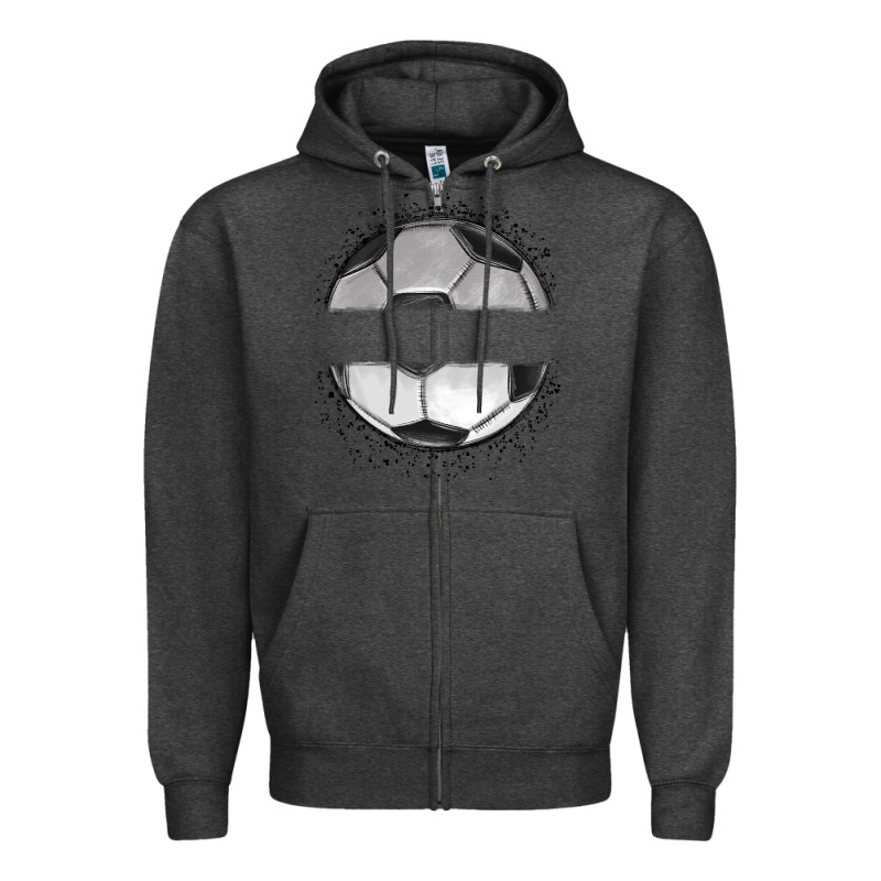 Custom Soccer Zipper Hoodie by MaliasSmallBusiness | Teevron