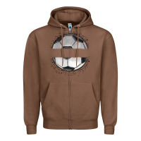 Chestnut custom soccer Zipper Hoodie - MaliasSmallBusiness