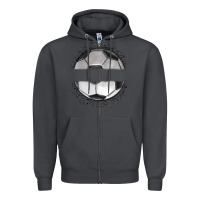 Smoke custom soccer Zipper Hoodie - MaliasSmallBusiness