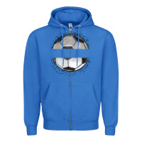 True Royal custom soccer Zipper Hoodie - MaliasSmallBusiness