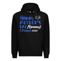 Black happy first mother's day mommy! logan 2020 Premium Hoodie - Bettercallsaul