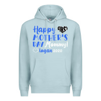 Blue Mist happy first mother's day mommy! logan 2020 Premium Hoodie - Bettercallsaul