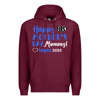 Burgundy happy first mother's day mommy! logan 2020 Premium Hoodie - Bettercallsaul