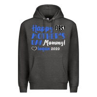 Charcoal Heather happy first mother's day mommy! logan 2020 Premium Hoodie - Bettercallsaul