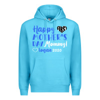 Ocean Blue happy first mother's day mommy! logan 2020 Premium Hoodie - Bettercallsaul