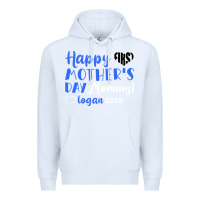 White happy first mother's day mommy! logan 2020 Premium Hoodie - Bettercallsaul