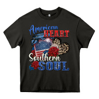 Asphalt american heart southern soul Heavy Core Tee - Zillion Design Studio