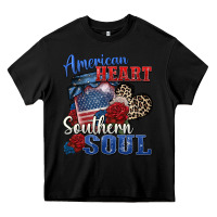 Black american heart southern soul Heavy Core Tee - Zillion Design Studio