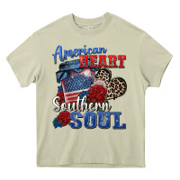 Mossy american heart southern soul Heavy Core Tee - Zillion Design Studio